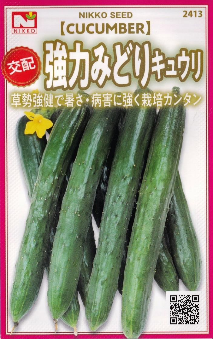 日光種苗 交配 強力みどりきゅうりのタネ [内容量：1ml]【2413】（胡瓜