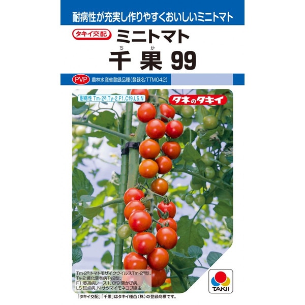 タキイ種苗 ミニトマト 千果99 12粒【郵送対応】【品種名