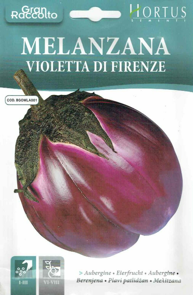 HORTUS社】ナス・フィレンツェ MELANZANA VIOLETTA DI FIRENZE 6g