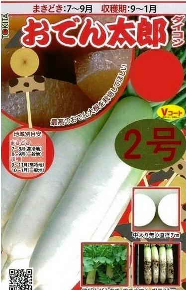 トキタ種苗 ダイコン おでん太郎2号 [内容量：15ml] | 【メーカー名