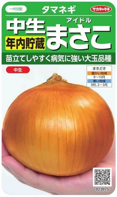 サカタのタネ 中生タマネギ アイドルまさこ 2.5ml【郵送対応
