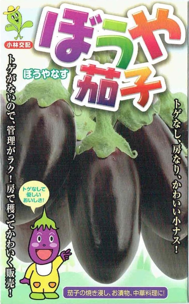 小林種苗 ナス 「絹むらさき茄子」のタネ