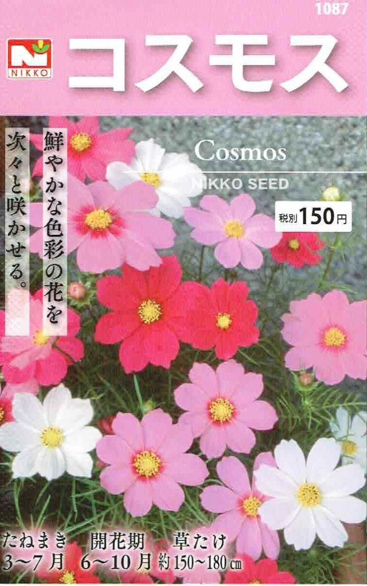 日光種苗 コスモス（センセーション混合）のタネ［内容量:1L］【春