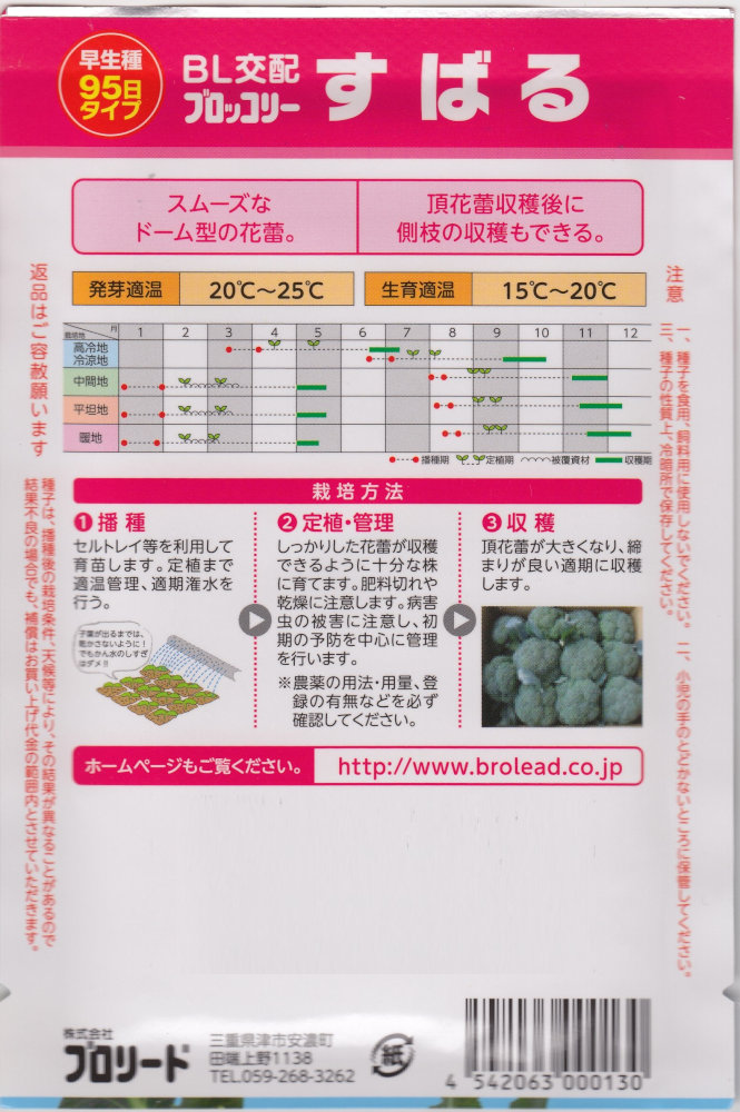 ブロリード ブロッコリー すばるのタネ