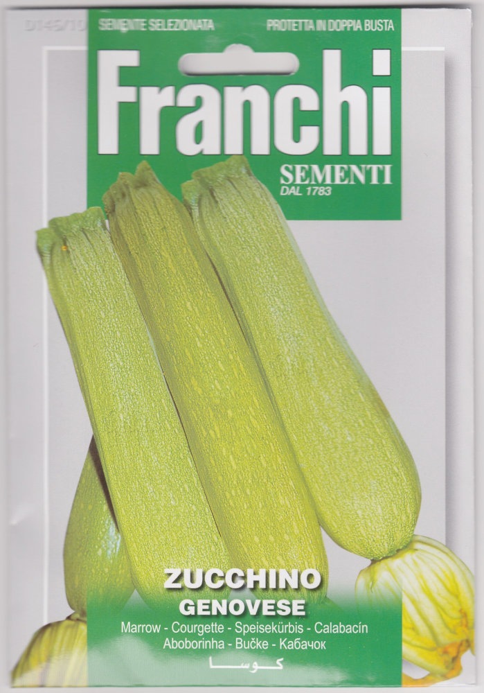 FRANCHI社種子】【146/10】ズッキーニ GENOVESE[内容量：10g