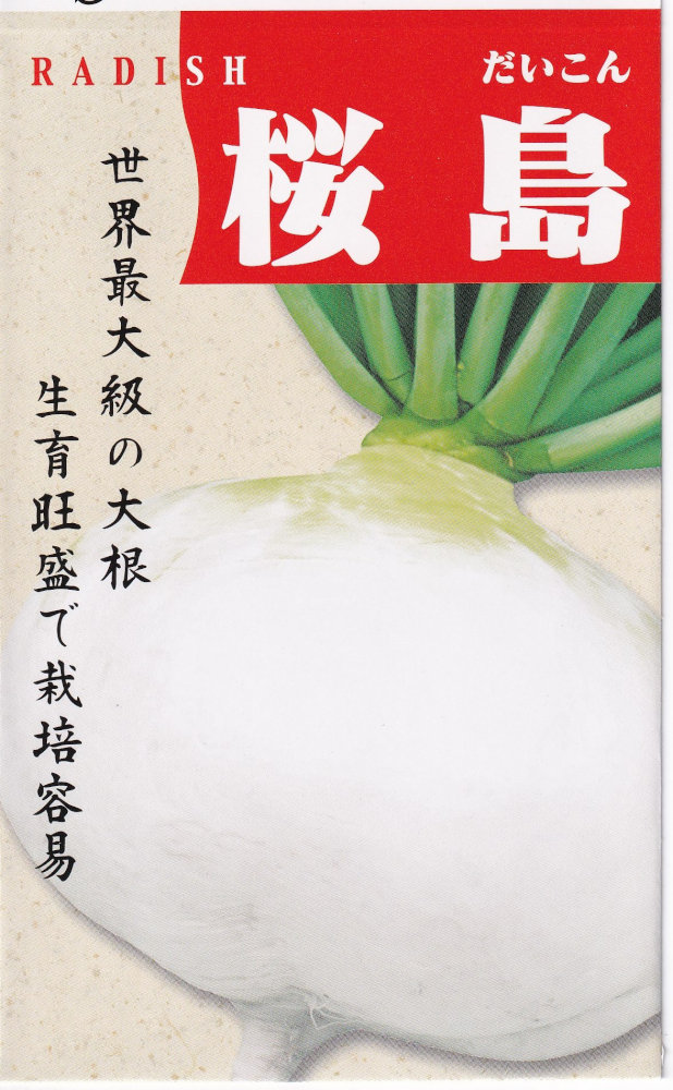 中原採種場 桜島だいこんのタネ[内容量：10ml] | 【メーカー名からタネ
