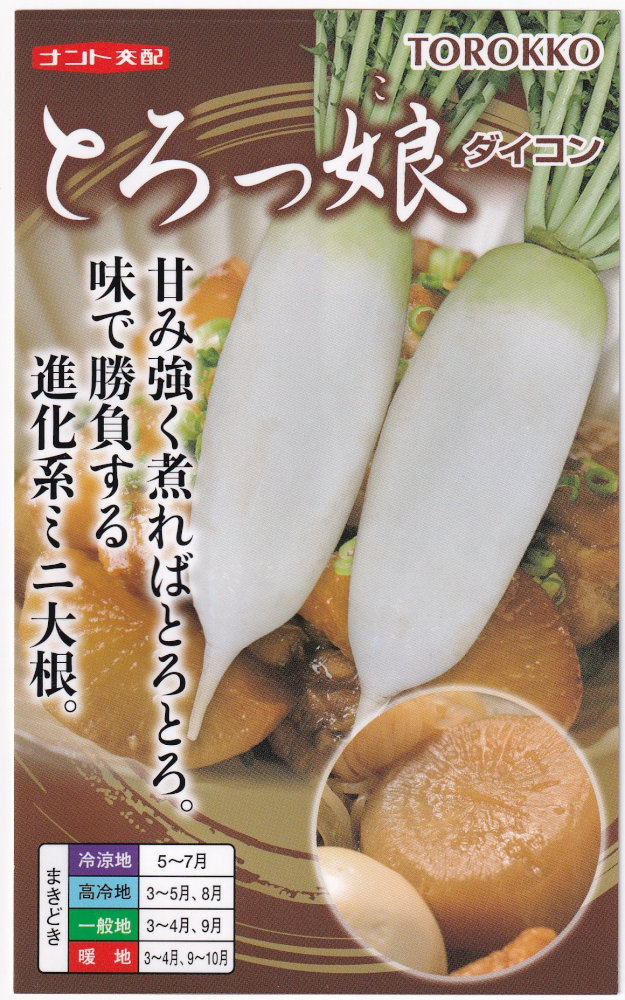 ナント種苗 ミニダイコン とろっ娘のタネ[内容量：2ml] | 【メーカー名