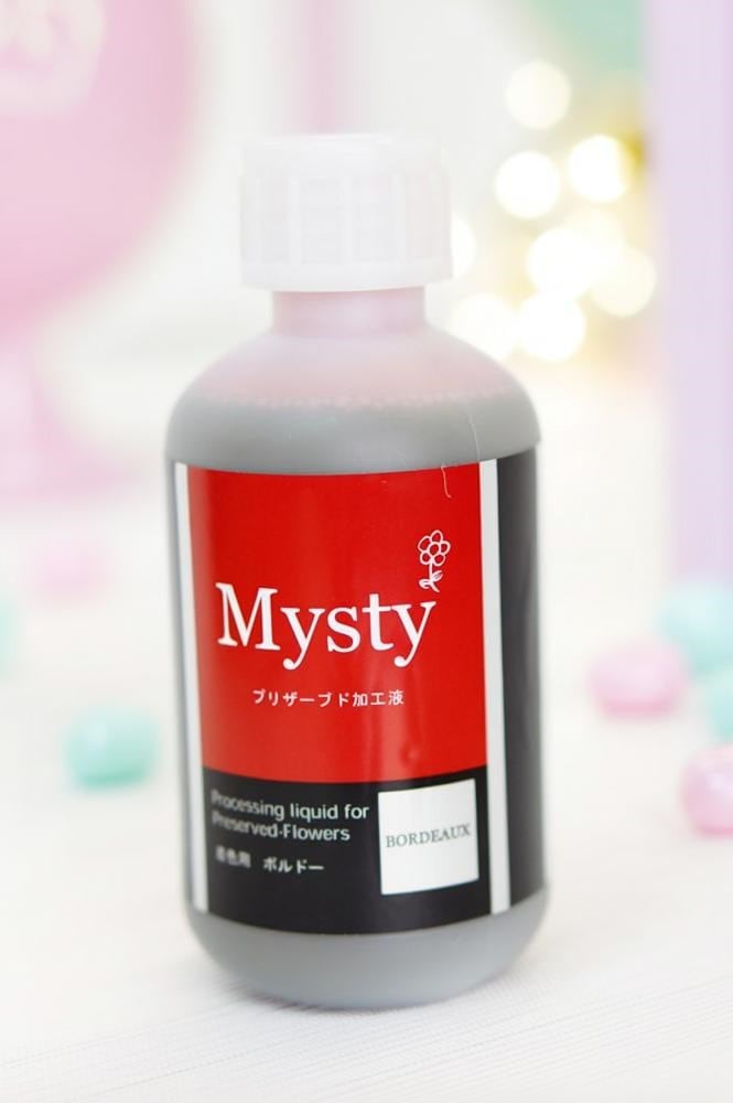 プリザーブド加工液 「Mysty 着色用 ボルドー」 500ml（ミスティー
