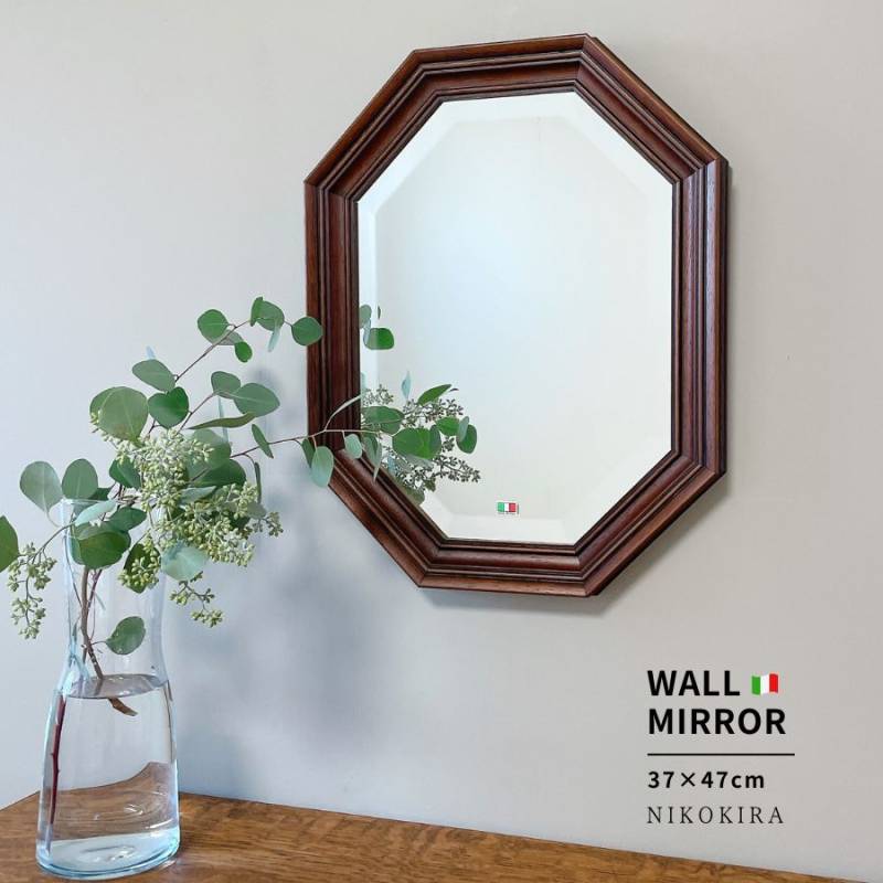 壁掛けミラー,八角形 | 鏡専門店 NIKOKIRA（ニコキラ） 本店
