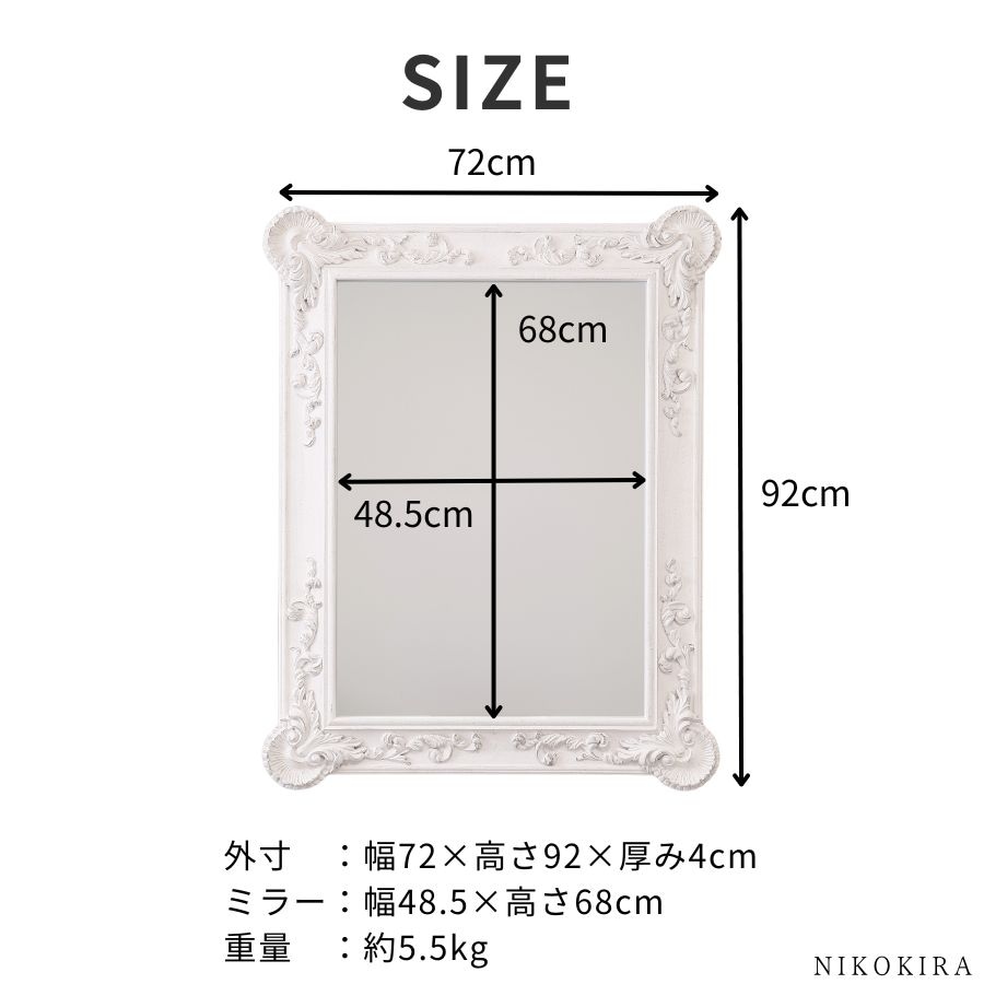 壁掛けミラー ウォールミラーgf 鏡 壁掛けミラー ウォールミラー 72cm