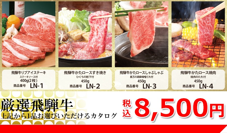 カタログギフト 飛騨牛 8500円コース