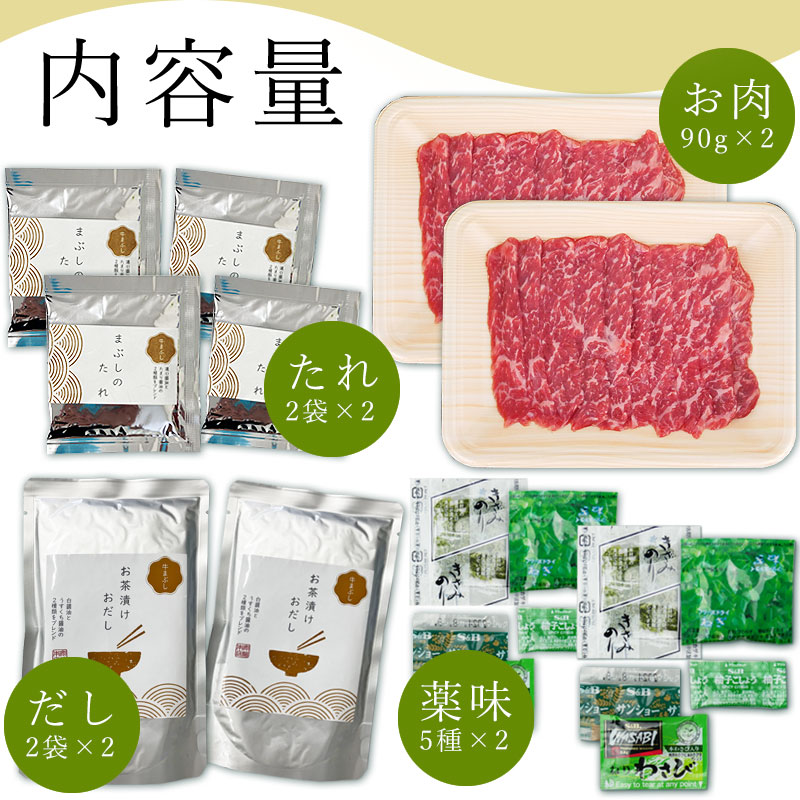 飛騨牛 牛まぶしキット 2人前<br>おうちで楽しむ！かんたん岐阜県名物料理キット。ご自宅使い他、お祝い、お礼などにも。<br>