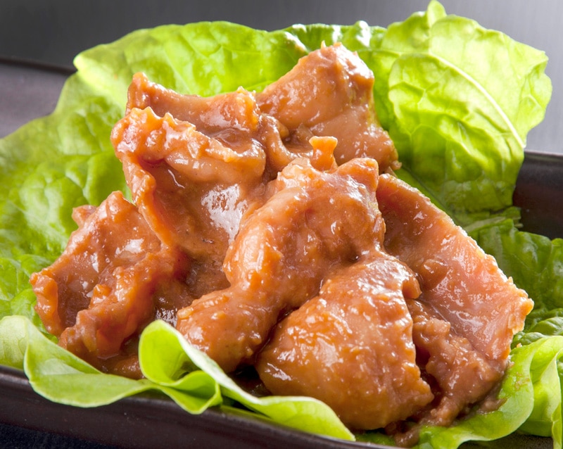 ひぐちの味付き豚ホルモン 300g入り