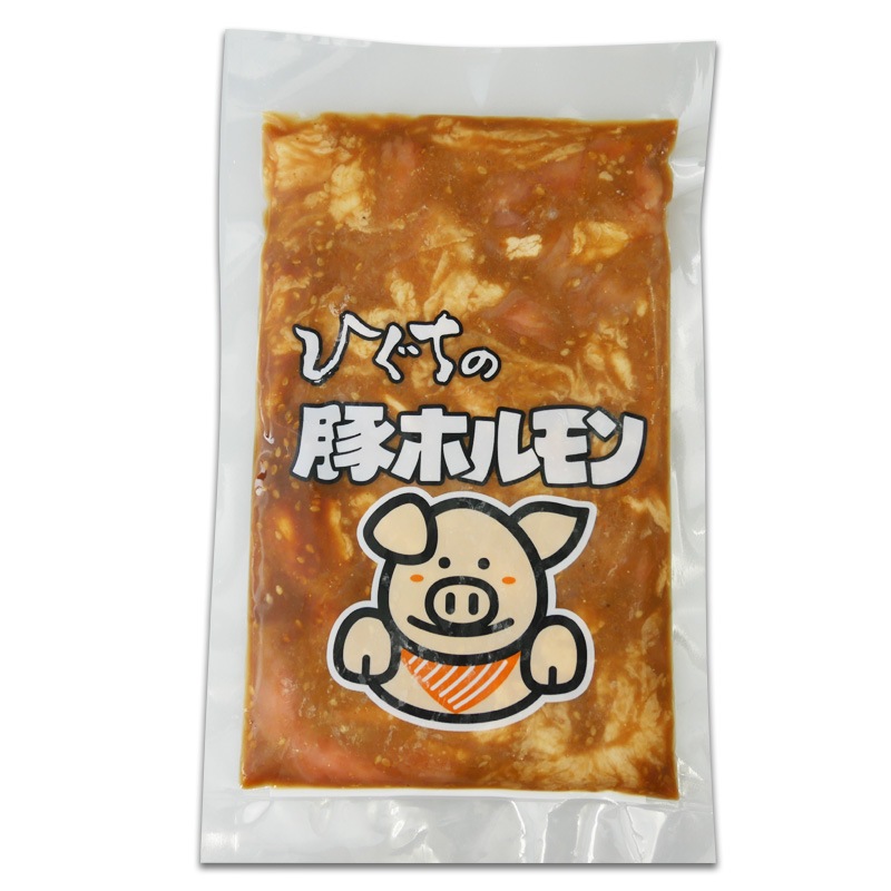 ひぐちの味付き豚ホルモン 300g入り