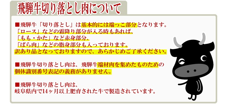 飛騨牛 切り落とし 焼肉 400g×1パック