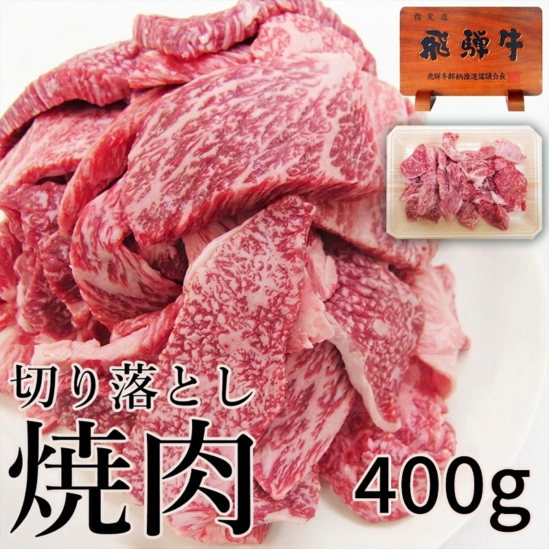 飛騨牛 切り落とし 焼肉 400g 和牛 牛肉 ご家庭用 お試し BBQ