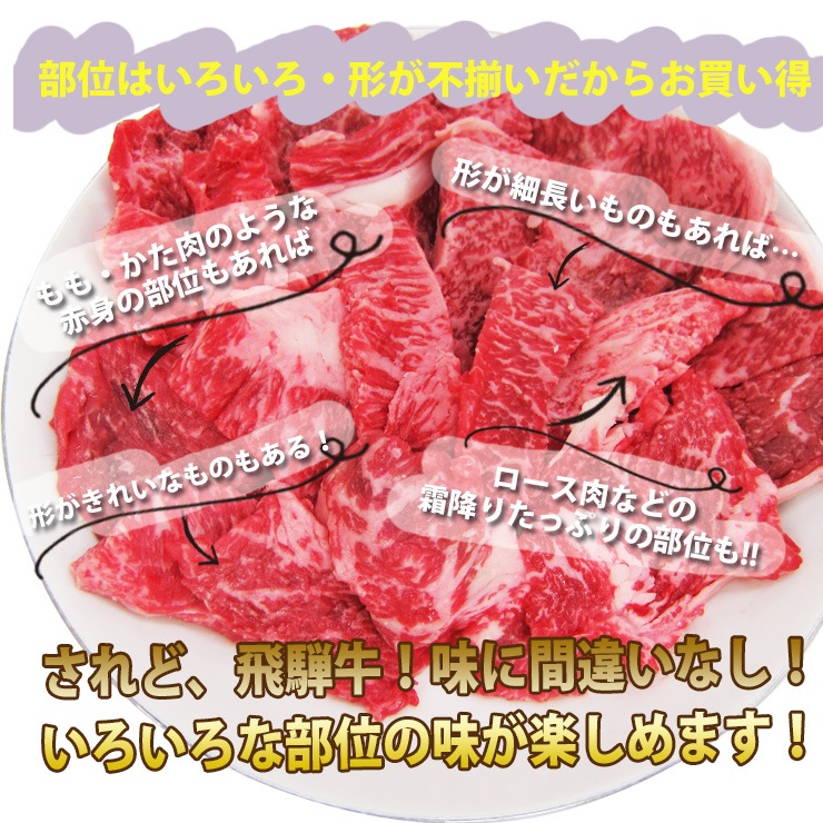 飛騨牛 切り落とし 焼肉 400g×1パック
