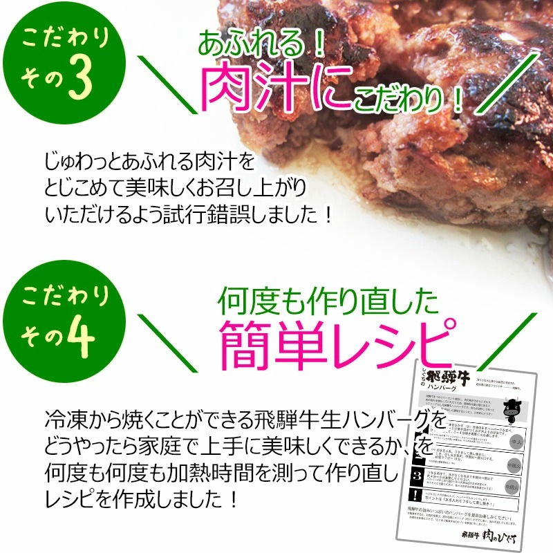 飛騨牛 コロハンセット コロッケ2袋、生ハンバーグ5個 まとめ買い