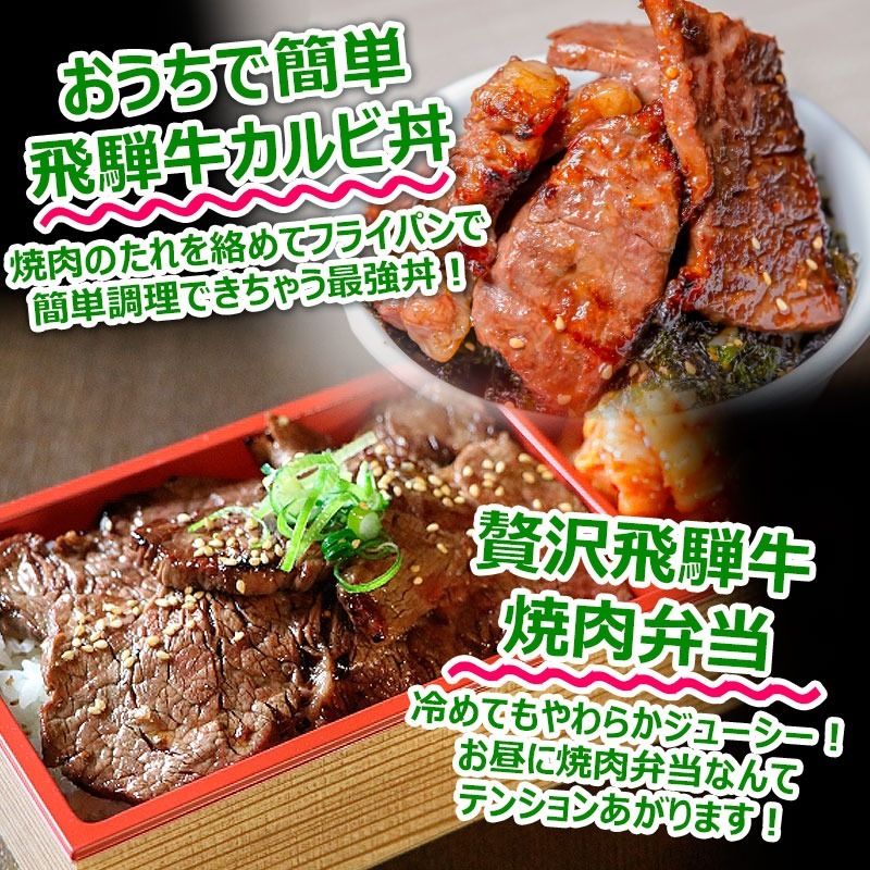 飛騨牛 【テラ盛り】 カルビ 500ｇ × 4パック 合計2kg メガ盛りシリーズ おうち焼肉 冷凍<br>