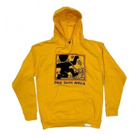 Diamond Supply(ダイヤモンドサプライ)パーカー プルオーバー Diamond x Haring South Africa Hoodie Yellow KEITH HARING(キースヘリ