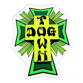 Dogtown Skateboards (ドッグタウン) ステッカー シール Sticker Cross Logo 4  Green|D|ブランド別