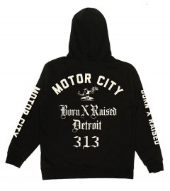 BornxRaised (ボーンアンドレイズド) パーカー プルオーバー MOTOR CITY HOODY BLACK|B|ブランド別