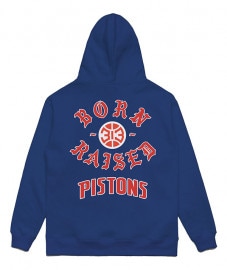 BornxRaised (ܡ󥢥ɥ쥤) ѡ ץ륪С BORN X RAISED + PISTONS 313 ROCKER HOODY BLUE