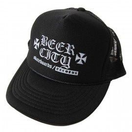 Beer City SKATEBOARDS/RECORDS (ӥƥ) å奭å Iron Cross Mesh Trucker Hat Black
