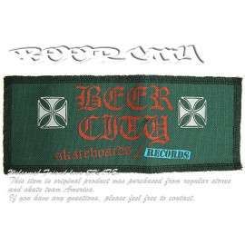 BEER CITY (ӥƥ) åڥ ѥå ɽ Iron Cross patch  Green