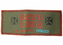 BEER CITY SKATEBOARDS RECORDS (ӥƥ) åڥ  ѥå ɽ  Iron Cross patch  Military