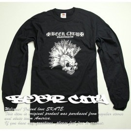 BEER CITY SKATEBOARDS/RECORDS(ӥƥ)T Ĺµ T Skull long sleeve Black