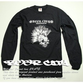 BEER CITY (ӥƥ) T Ĺµ T Skull long sleeve Black ܡ SKATE SK8 ȥܡ HARD CORE PUNK ϡɥ ѥ