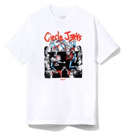 Baker Skateboards (٥) T Circle Jerks T-Shirt White