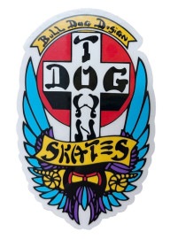 Dogtown Skateboards (ドッグタウン) ステッカー シール Sticker DT Bull Dog 70s 4  Blue スケボー SKATE SK8 スケートボード