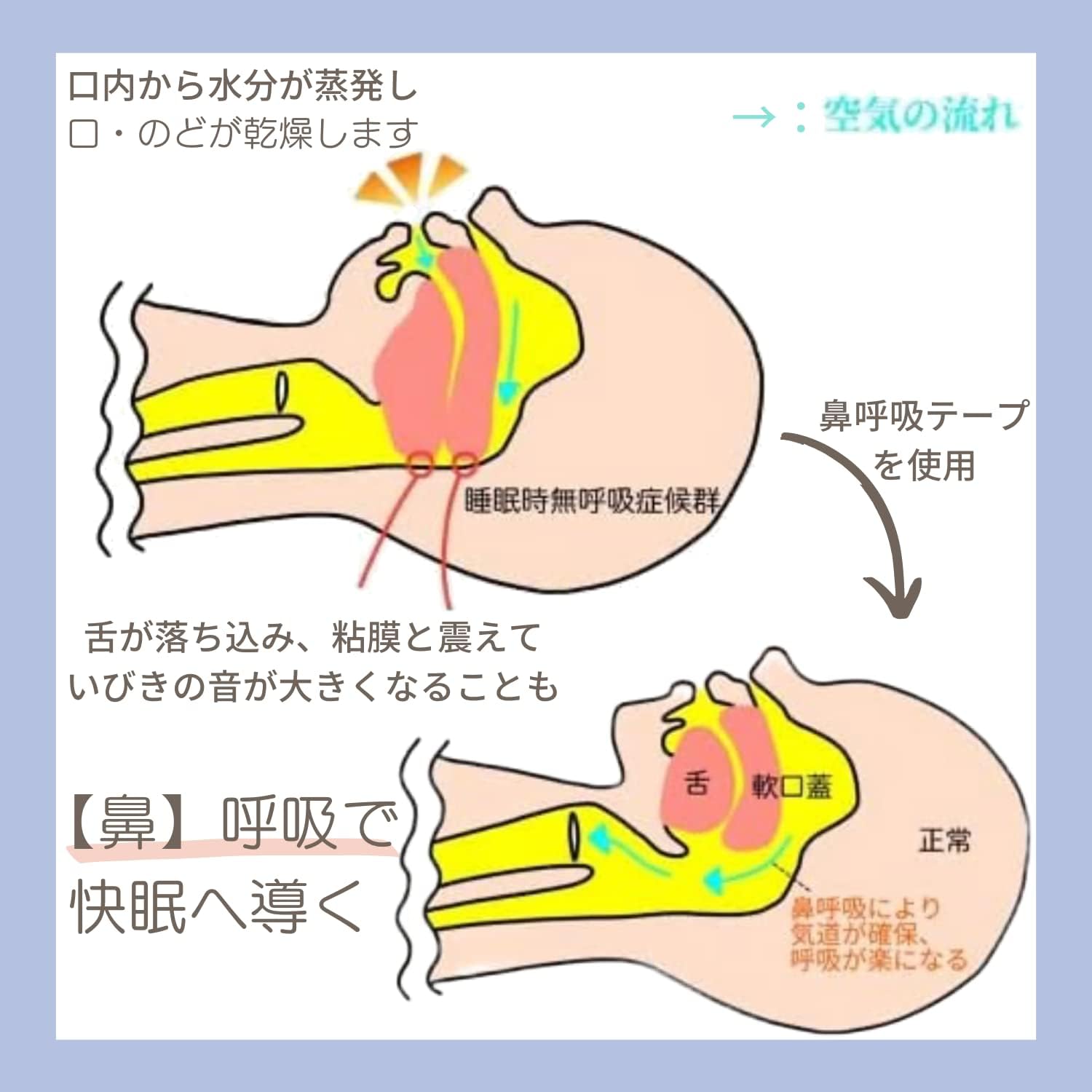 ナイトテープ 鼻呼吸テープ 15枚入 3個セット 45日分