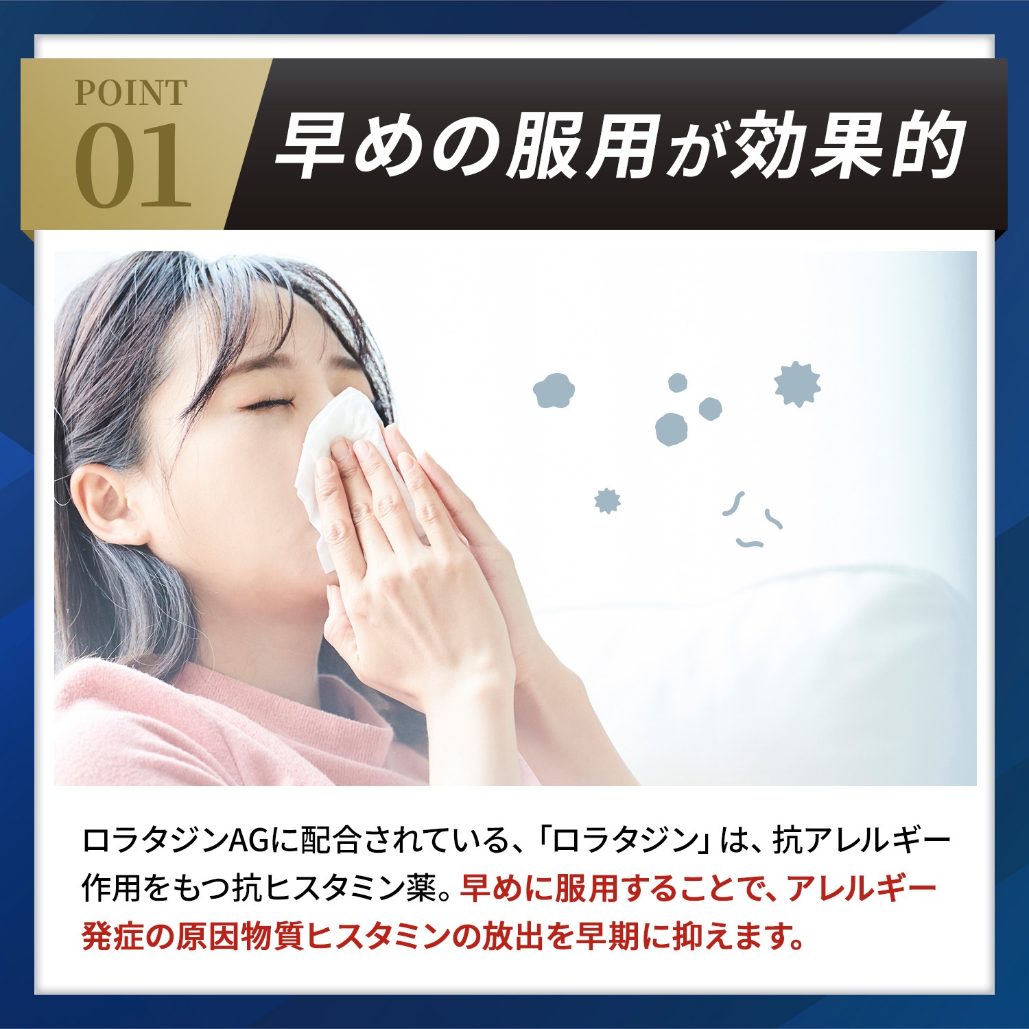 【第2類医薬品】ロラタジンAG 30錠 アレルギー専用鼻炎薬