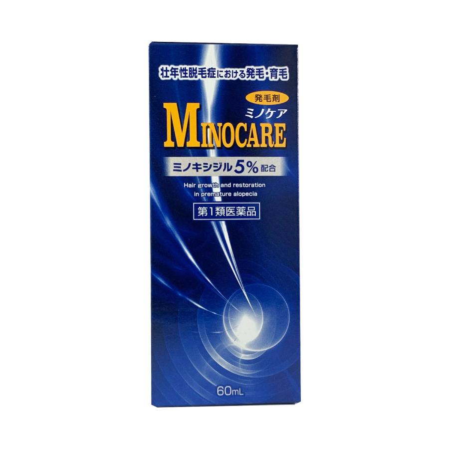 【第1類医薬品】ミノケア 30日分 60ml | 発毛剤 育毛剤 ミノキシジル 国内最大濃度 5% 壮年性脱毛症 日本製 
