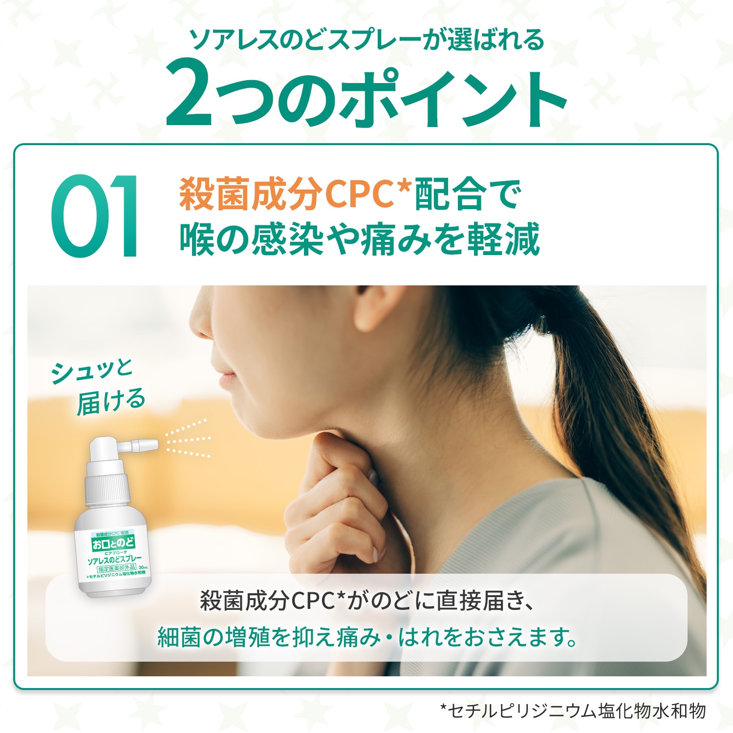 【指定医薬部外品】 ソアレス のどスプレー 30mL | ノンシュガー 喉スプレー 喉の痛み のどの痛み