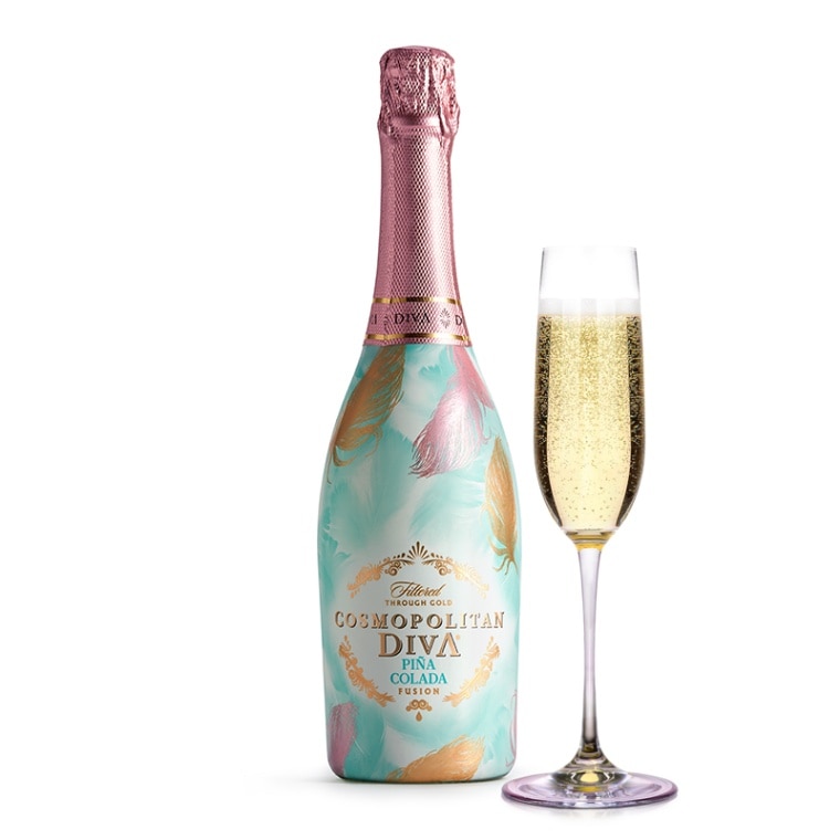 COSMOPOLITAN DIVA ピニャコラーダ 12本セット(羽12本付き) コスモポリタン ディーバ ピニャ コラーダ スパークリングワイン
