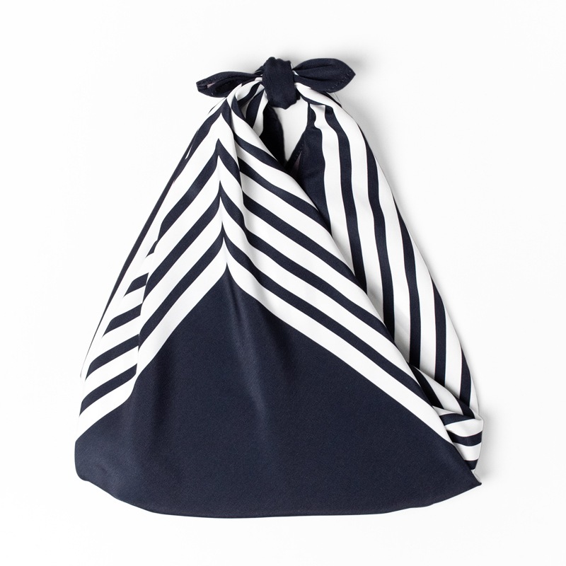 マリンボーダー(70)』（平織70cm） | 超撥水風呂敷『ながれ