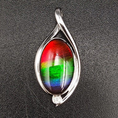 高品質！】アンモライト ペンダントトップ silver925 2.56g 店頭同時