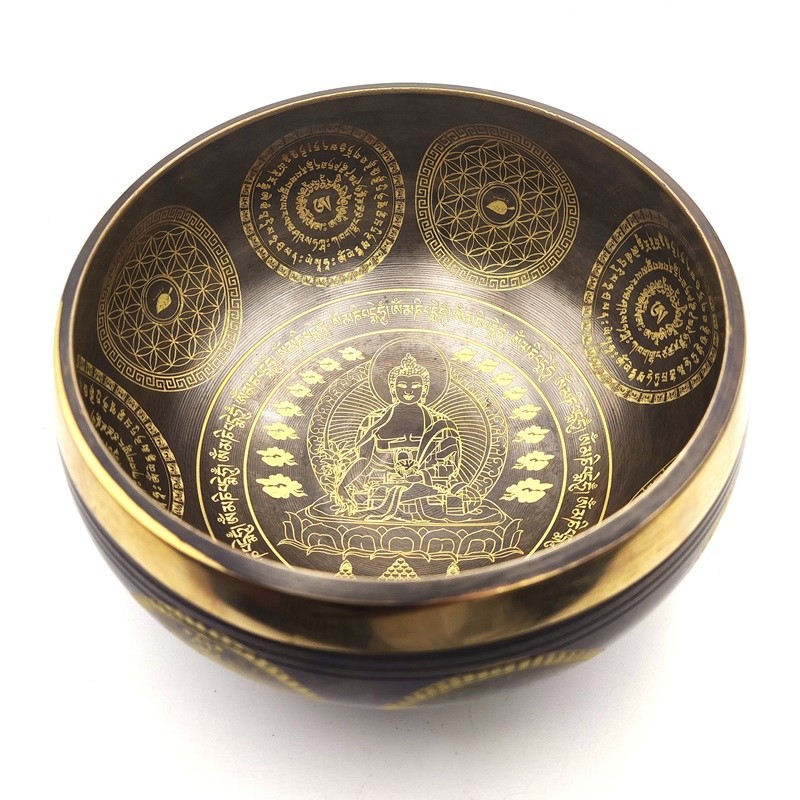 シンギングボウル 仏陀(直径約12.8cm) ばち付き チベット法具 | 浄化
