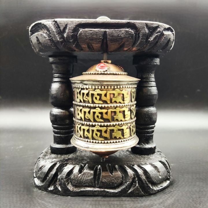 マニ車 スタンド式 壁掛け チベット仏具 cb-ma001 | 浄化／ヒーリング