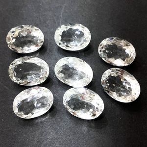 大きくて美しい ブラジル水晶 オーバルファセットカット♪ 透明