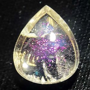 ピンクファイヤークォーツ 天然石ルース ドロップ 約6.8ct | ☆名前