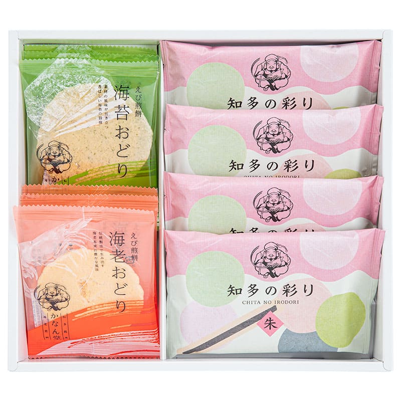 海老絵巻(3種10袋入) 〈品番：1P〉 かなん堂 | かなん堂のえびせんべい