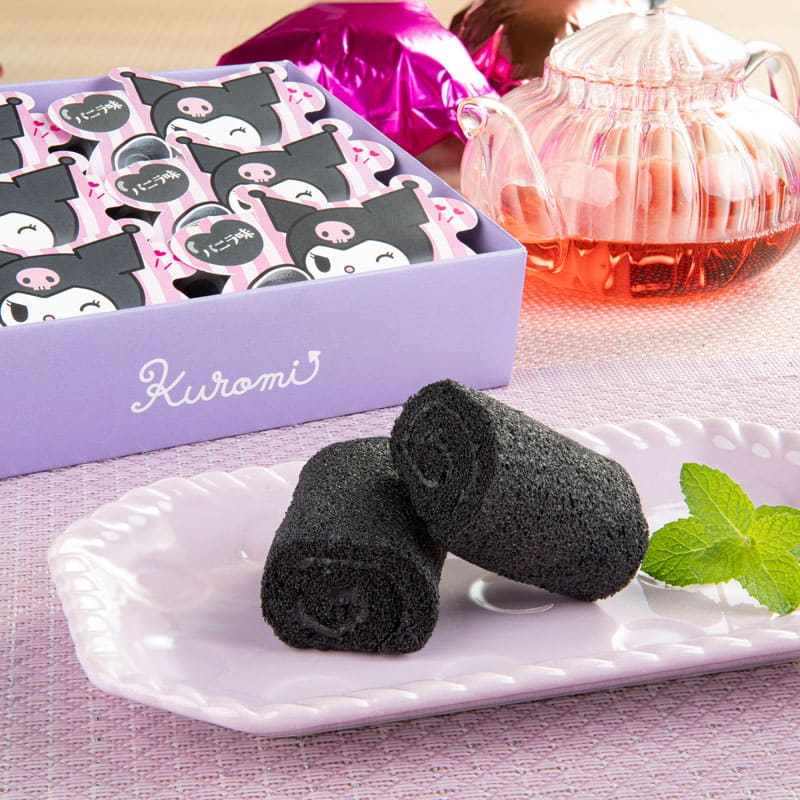 eギフト】＼サンリオコラボ商品／ クロミの黒いロールケーキ（6個
