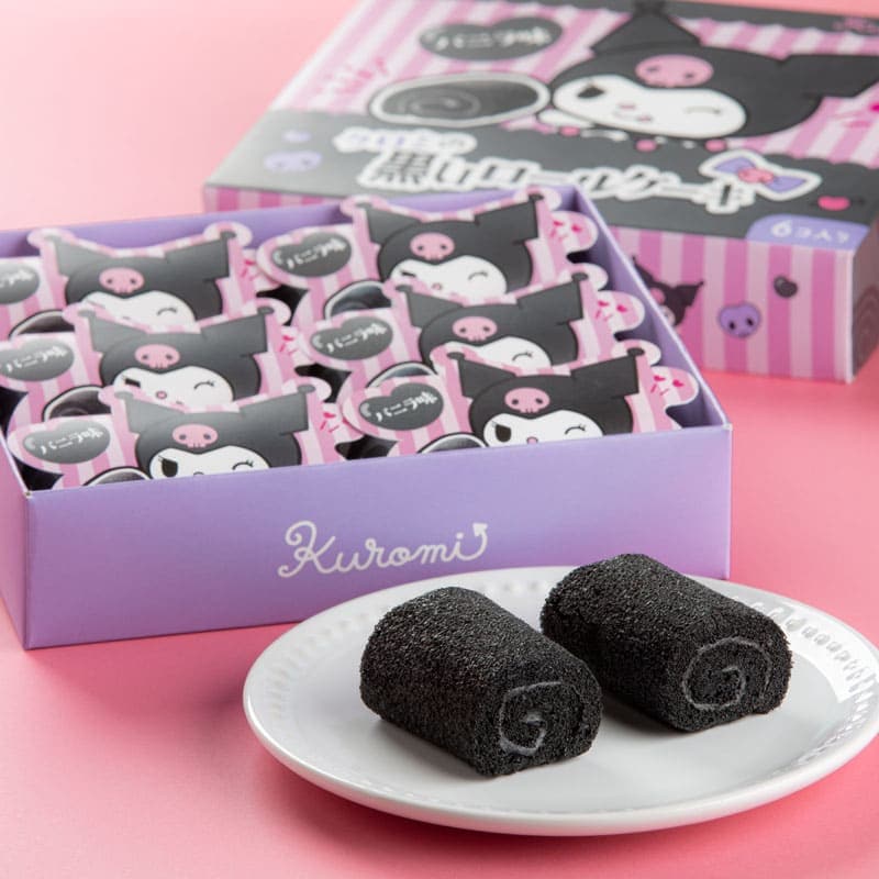 eギフト】＼サンリオコラボ商品／ クロミの黒いロールケーキ（6個