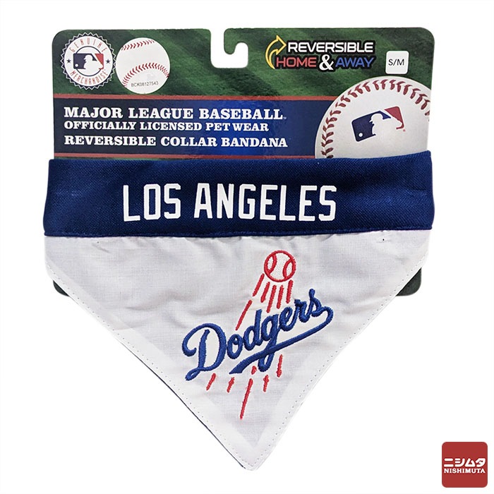 Pets First ペッツファースト  MLB公認　ロサンゼルスドジャース　ペット用　リバーシブルバンダナ  Ｓ－Ｍサイズ　犬用