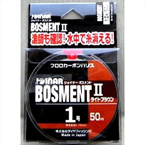 ダイヤフィッシング　ジョイナー　ボスメント2　フロロカーボン　ライトブラウン　1号　50m